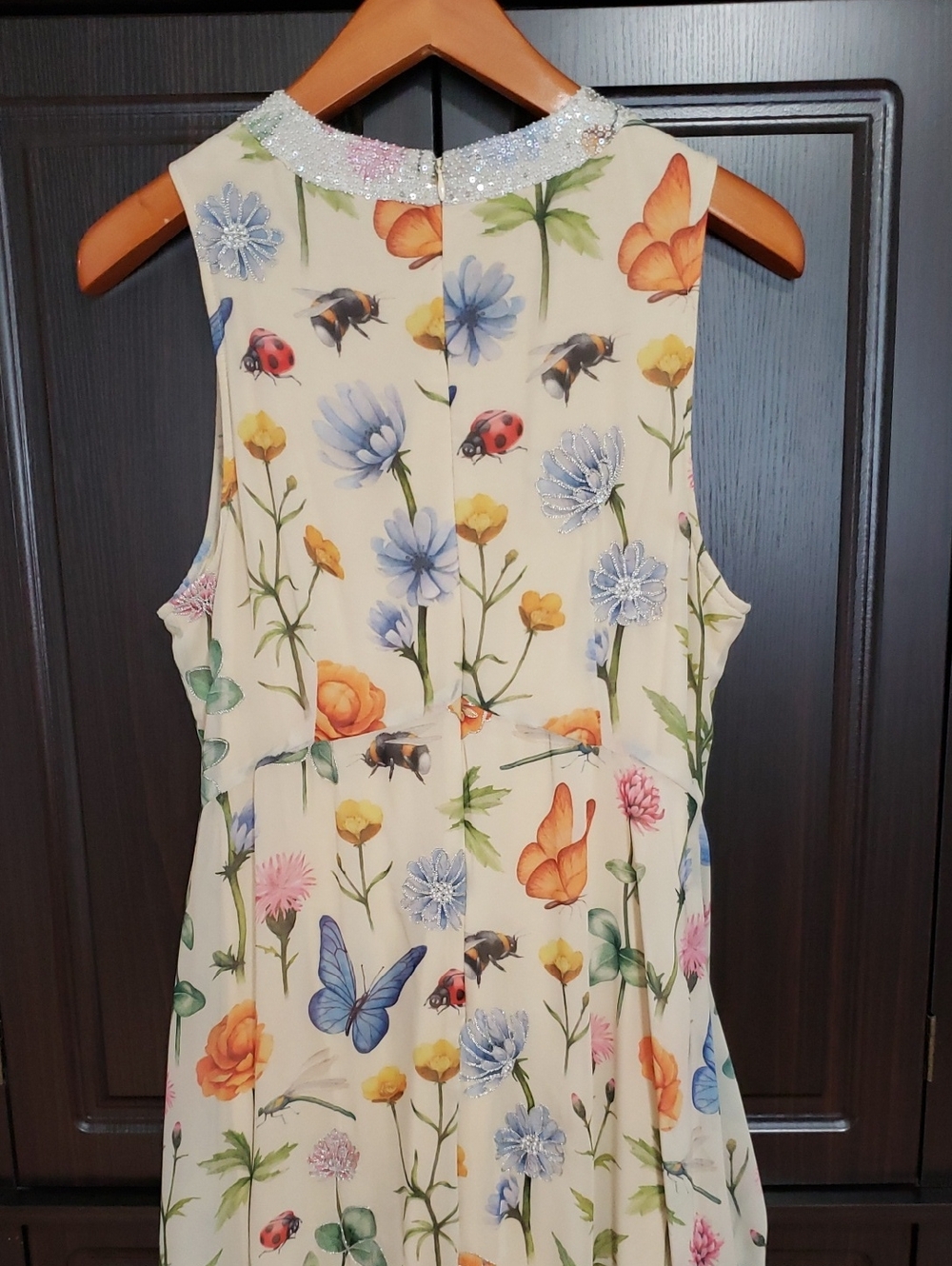 RARE Anthropologie Garden Midi Dress by Pankaj & Nidhi, Size 12P - Picture 7 of 16